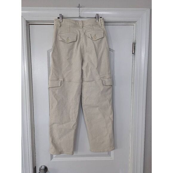 Wilfred Free Maeve Cargo Pants women's size 2 cream utility minimalist - Picture 8 of 11